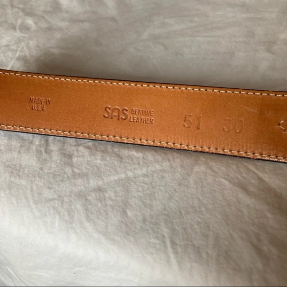 SAS Leather Saddle Belt Black